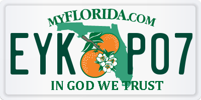 FL license plate EYKP07