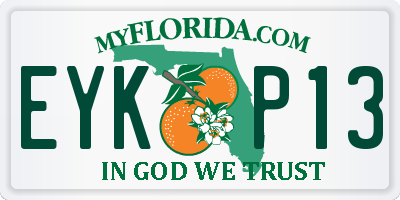 FL license plate EYKP13