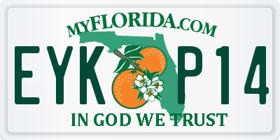 FL license plate EYKP14