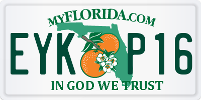 FL license plate EYKP16