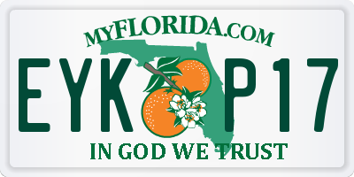 FL license plate EYKP17