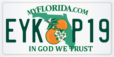FL license plate EYKP19