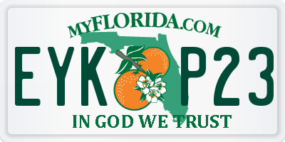 FL license plate EYKP23
