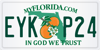 FL license plate EYKP24