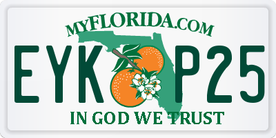 FL license plate EYKP25