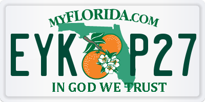 FL license plate EYKP27