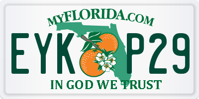 FL license plate EYKP29
