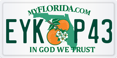 FL license plate EYKP43