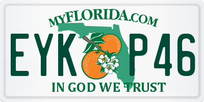 FL license plate EYKP46
