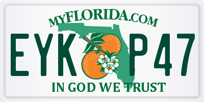 FL license plate EYKP47