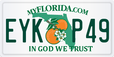 FL license plate EYKP49