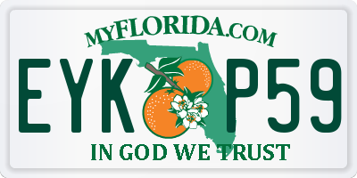 FL license plate EYKP59
