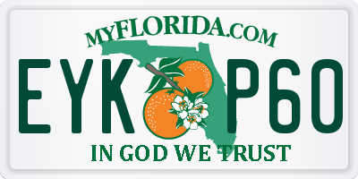 FL license plate EYKP60