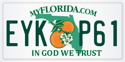 FL license plate EYKP61