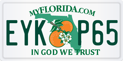 FL license plate EYKP65