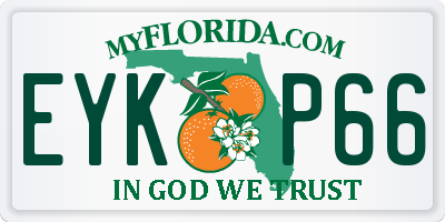 FL license plate EYKP66