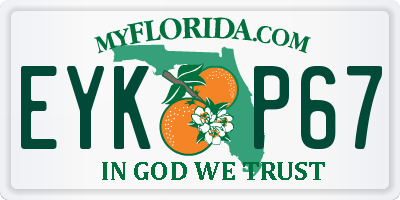 FL license plate EYKP67