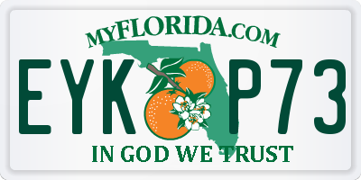 FL license plate EYKP73
