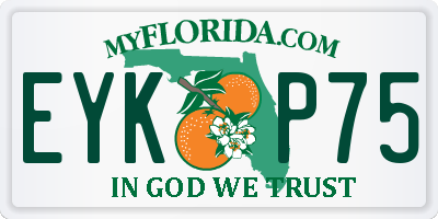 FL license plate EYKP75