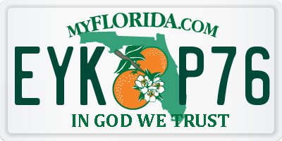 FL license plate EYKP76