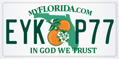 FL license plate EYKP77