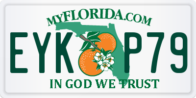 FL license plate EYKP79