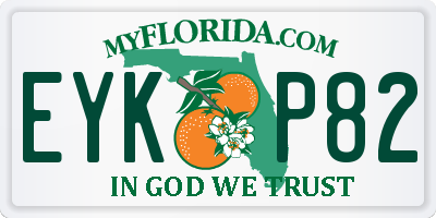FL license plate EYKP82