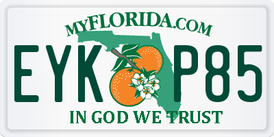 FL license plate EYKP85