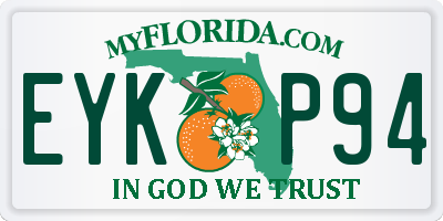 FL license plate EYKP94