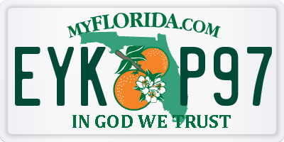 FL license plate EYKP97