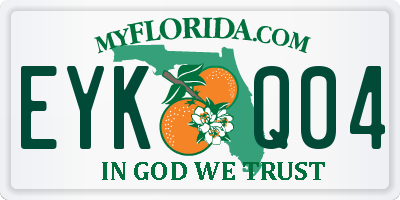 FL license plate EYKQ04