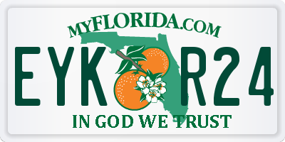 FL license plate EYKR24