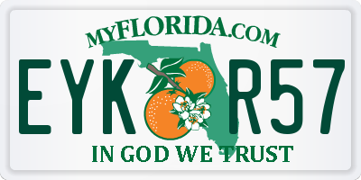 FL license plate EYKR57