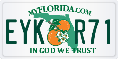 FL license plate EYKR71