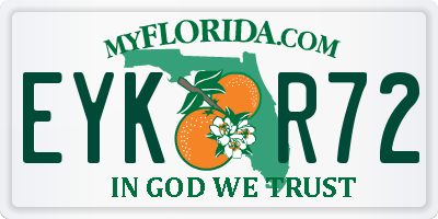 FL license plate EYKR72