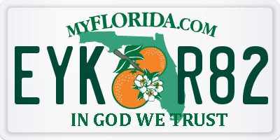 FL license plate EYKR82