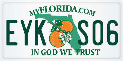 FL license plate EYKS06