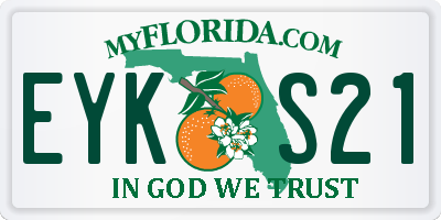 FL license plate EYKS21