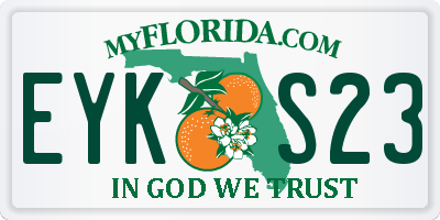 FL license plate EYKS23