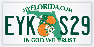 FL license plate EYKS29