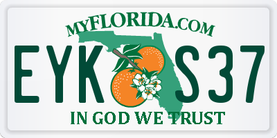 FL license plate EYKS37