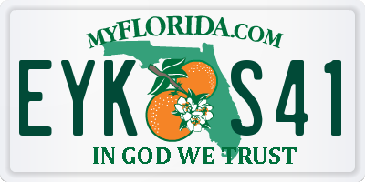 FL license plate EYKS41