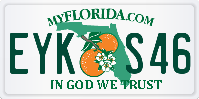 FL license plate EYKS46