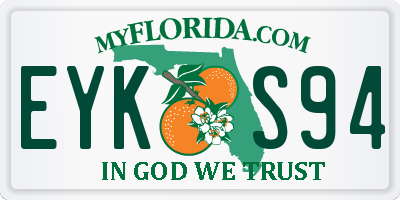 FL license plate EYKS94
