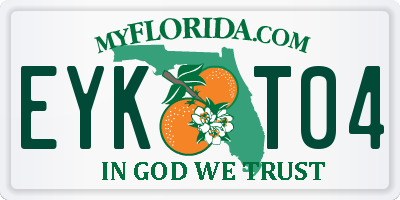 FL license plate EYKT04