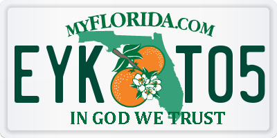 FL license plate EYKT05