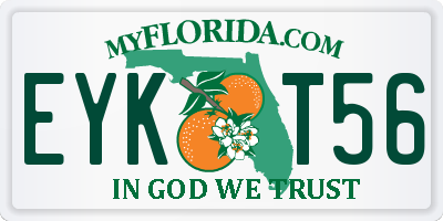 FL license plate EYKT56