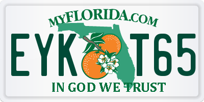 FL license plate EYKT65