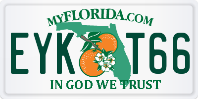 FL license plate EYKT66