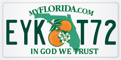 FL license plate EYKT72